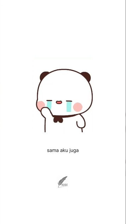 mau ga? 🐼🐻 Bubududu panda bear #sticker #love #animasi