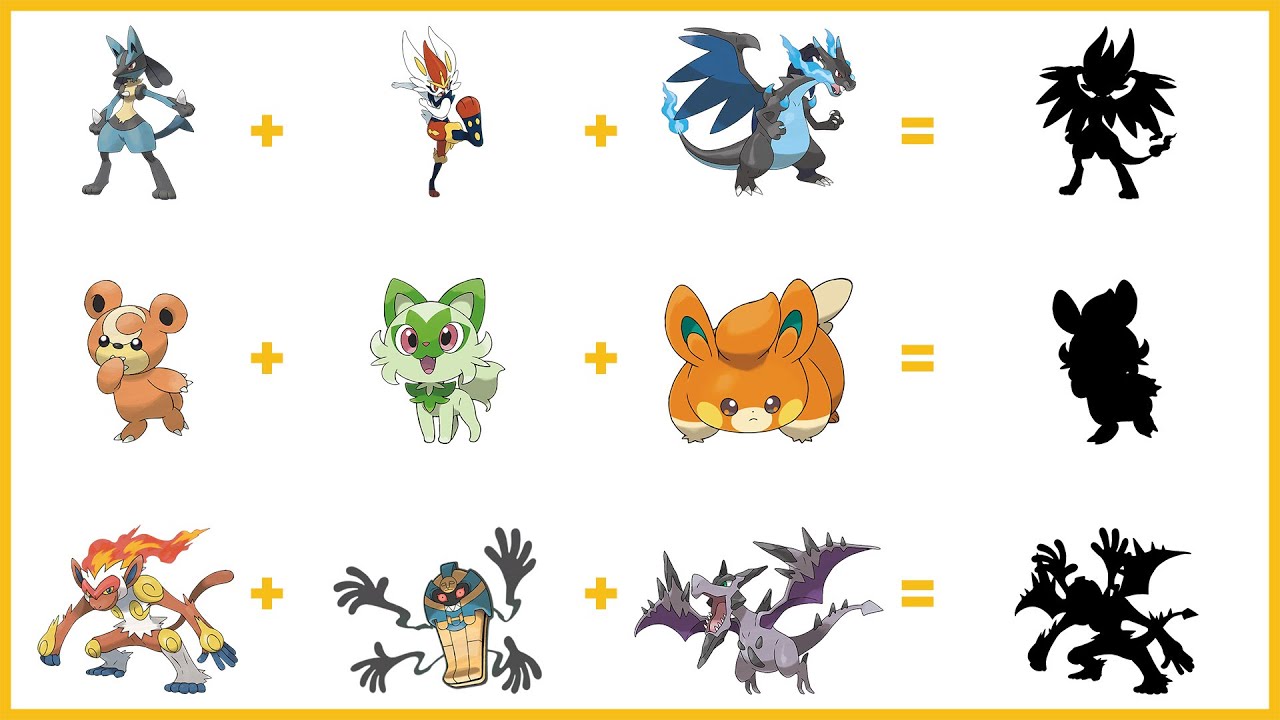 Pokemon Fusion Compilation #97 | mega aerodactyl | cofagrigus | infernape | pawmi | sprigatito