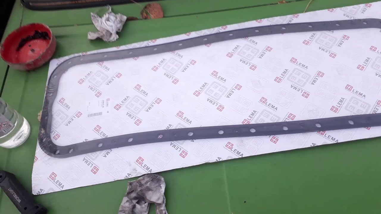 Volvo FM7 замена прокладки поддона двигателя - YouTube