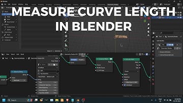 Measure Curve Length in Blender Using Geometry Nodes