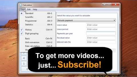 The NEW Amazing Calculator in Windows 7