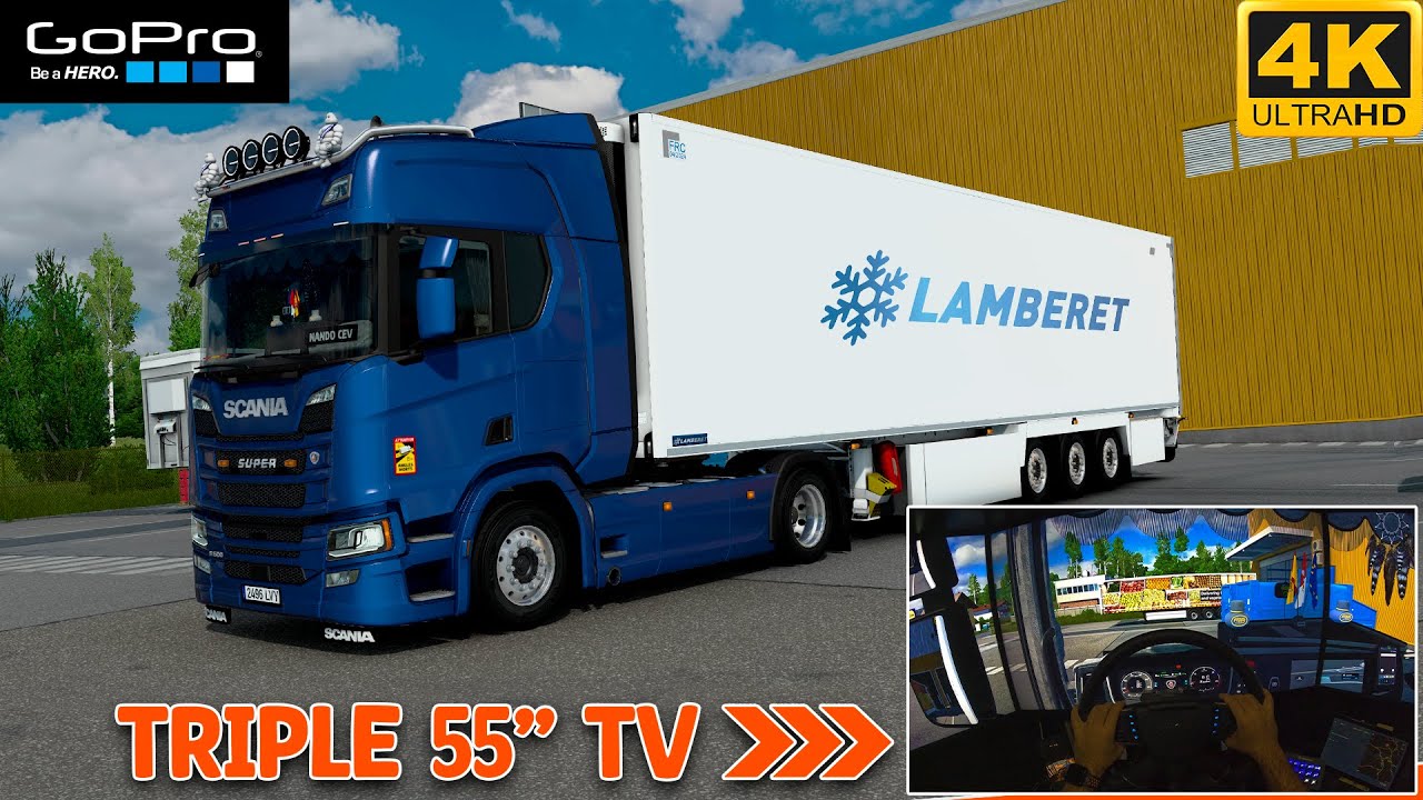 ETS2 4K POV | Moza TSW | Scania R500 NextGen with updated sound mod