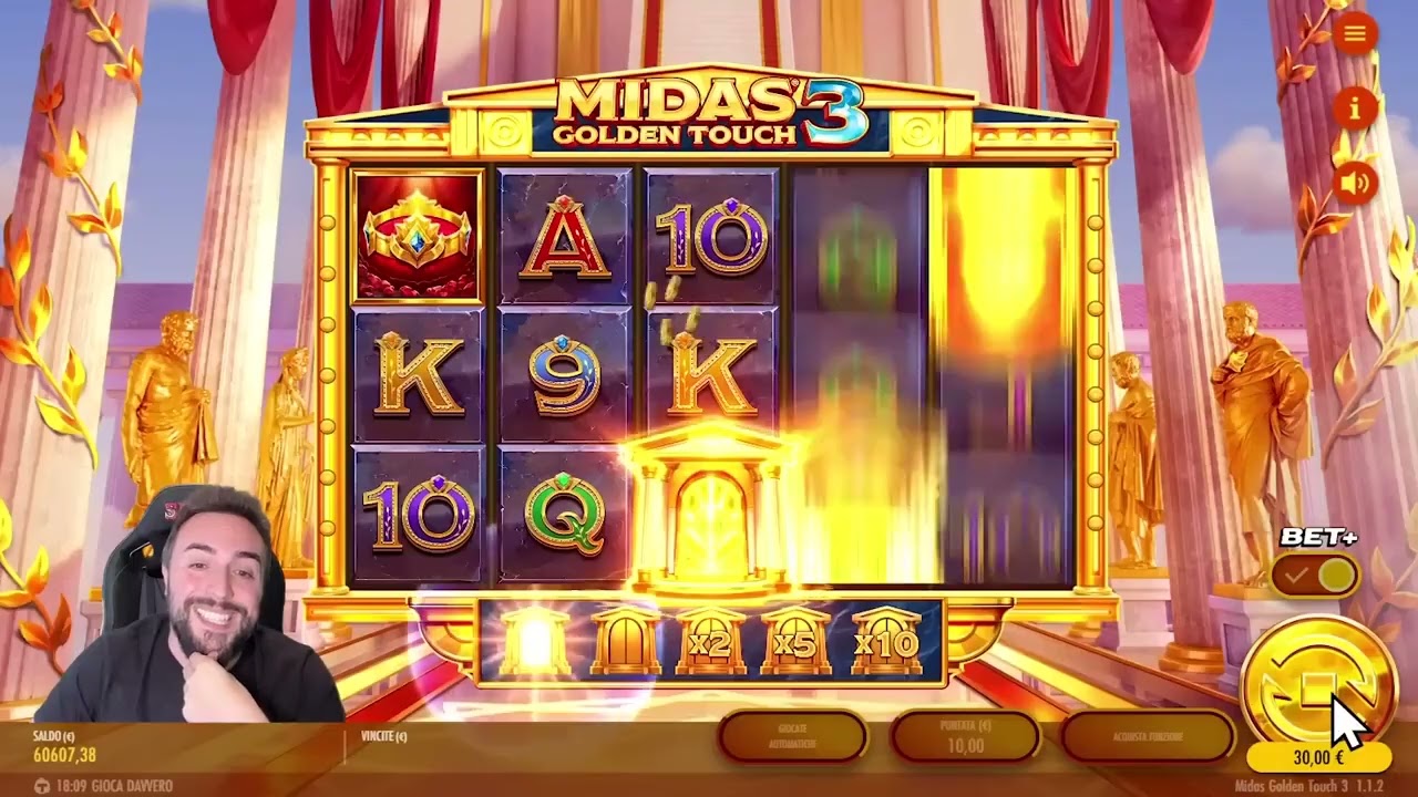 SPIKE SLOT ONLINE 🔴   E' tutto oro quel che luccica  !  MIDAS GOLDEN TOUCH 3 🤴  ROAD TO 100K