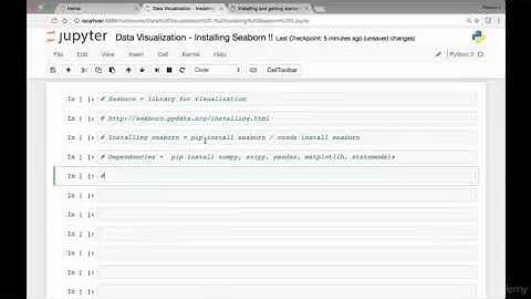 94  Installing Seaborn and Dependencies