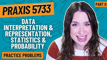 Data Interpretation & Representation, Stats & Probability Problems for Praxis Core Math 5733 Pt. 2