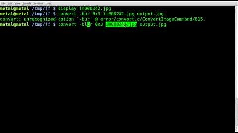 Imagemagick - Add Blur to an Image - Tutorial - BASH - Linux