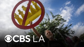 Hundreds gather for No Kings rally in downtown Los Angeles, pushing voter participation
