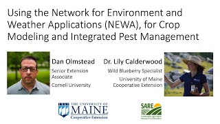 Using the Network for Environment and Weather Applications (NEWA) for Crop Modeling and IPM