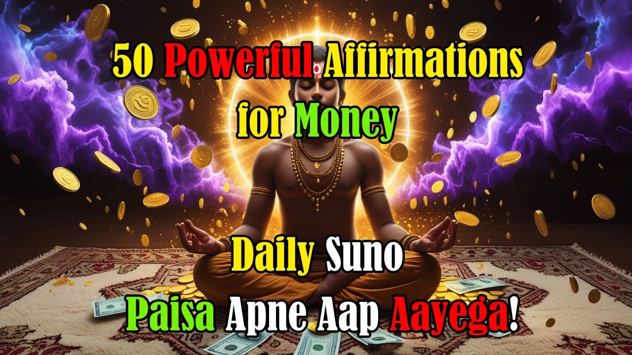 हर दिन पैसे की बारिश | 50 Powerful Affirmations for Money in Hindi | #moneyaffirmations