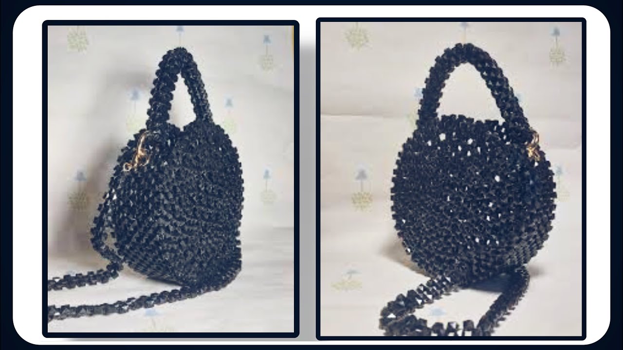DIY Beaded Pearls Bag- How to Make Beads pearl Bag for Girls- Makeover Old Bag into New bag design 😍