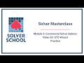 Solver Masterclass | Module 2: Commercial Options — GTO Wizard Practice Section (2.20)