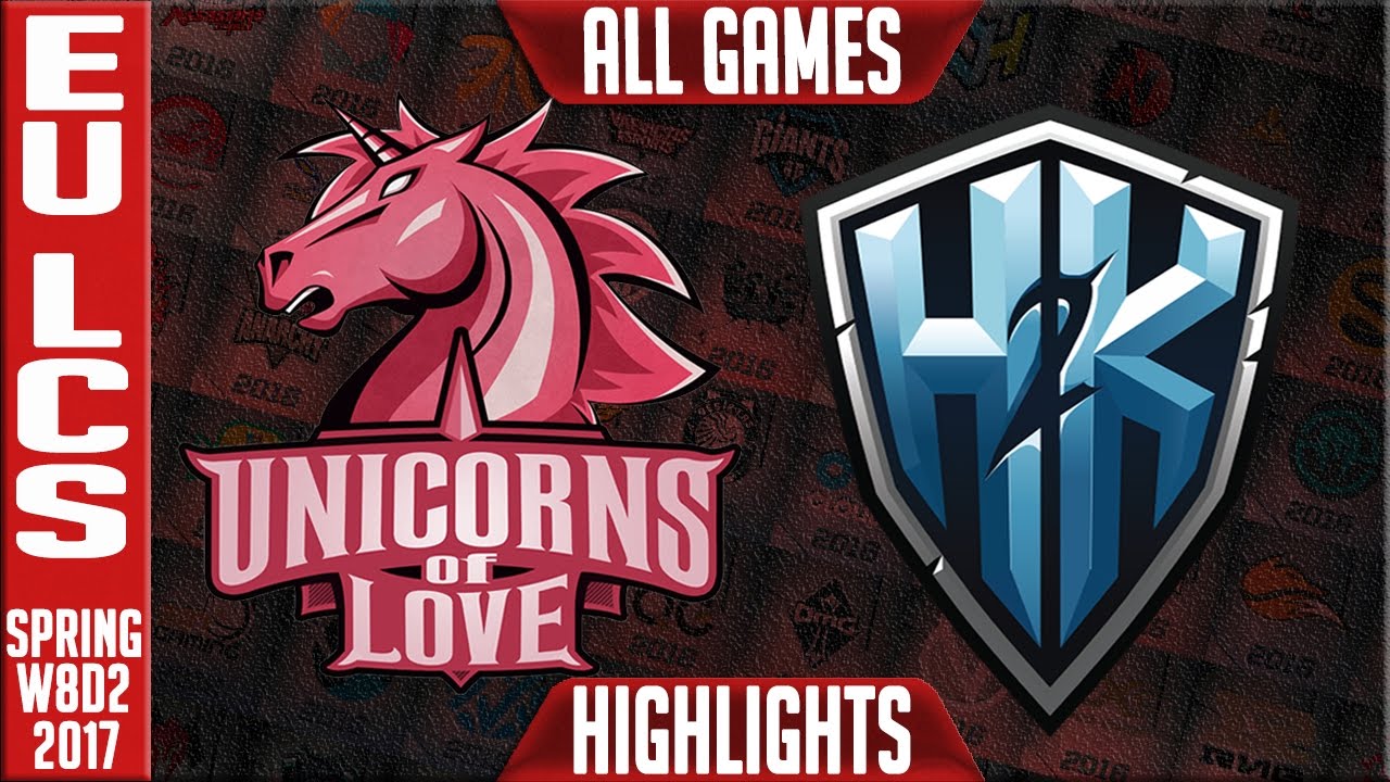H2k vs Unicorns of Love All Games Highlights - EU LCS W8D2 Spring 2017 - H2k vs UOL All Games