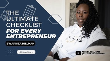 The Ultimate Business Startup Checklist Must Do Steps for Every Entrepreneur Arisza Hillman