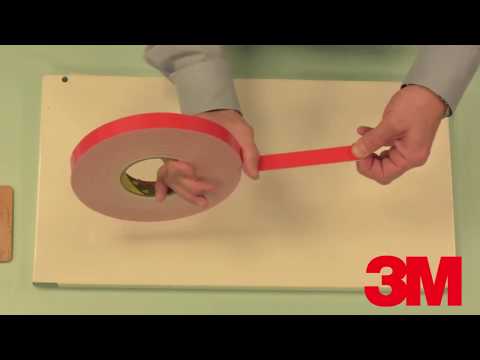 два способа нанесения двухстороннего скотча 3M™ VHB™