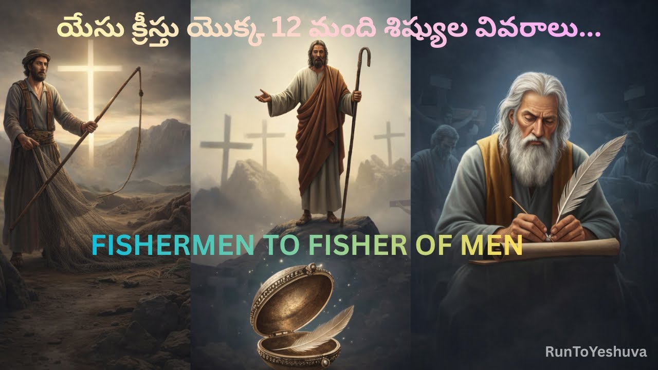 యేసు క్రీస్తు యొక్క 12 మంది శిష్యుల వివరాలు. FISHERMEN TO FISHER OF MEN 