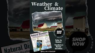 weather and climate natural disaster tornado vocabulary review color by number activity