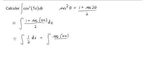 Intégration de fonctions trigonométriques 4
