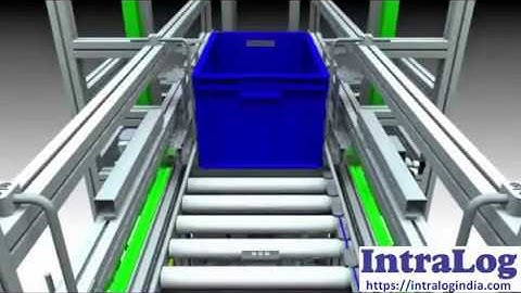 Upwards-Downwards Pallet Stacker-DeStacker For Bins-Totes With Simple Palletizer