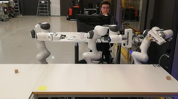 coordination work of three 7-DOF robots
