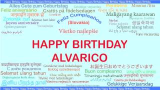 Alvarico   Languages Idiomas - Happy Birthday