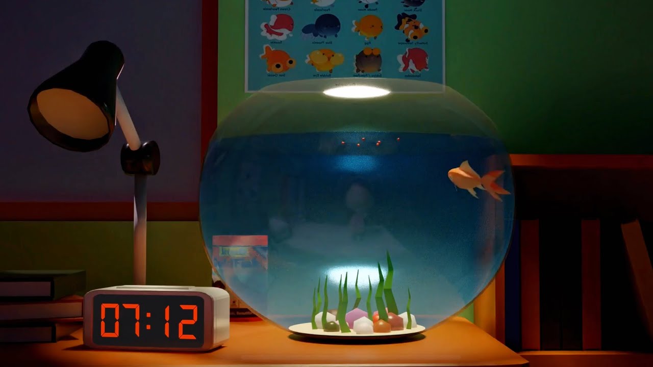 I made goldfish animation in blender YouTube