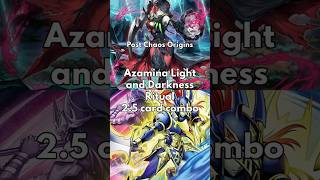 Azamina Light and Darkness Ritual 2.5 card combo post Chaos Origins (CORI) TCG 2026 Yugioh