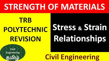 TRB Polytechnic Civil - Strength of Materials - 1  Stress & Strain Relationships