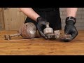 Rusty 1940's Bicycle Dynamo Lamp Restoration #restoration#restore #rust #asmr #satisfying#blacksmith