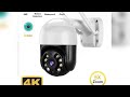A must-have product! 4K 8MP PTZ Wifi IP Camera Outdoor 4X Digital Zoom AI Human Detect Wireless Ca