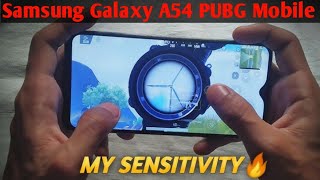 Samsung Galaxy A54 Ki PUBG Mobile Sensitivity Setting 🔥 Samsung Galaxy A54 PUBG Mobile Sensitivity