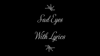 Video thumbnail of "Sad eyes - Bruce Springsteen (Lyrics)"
