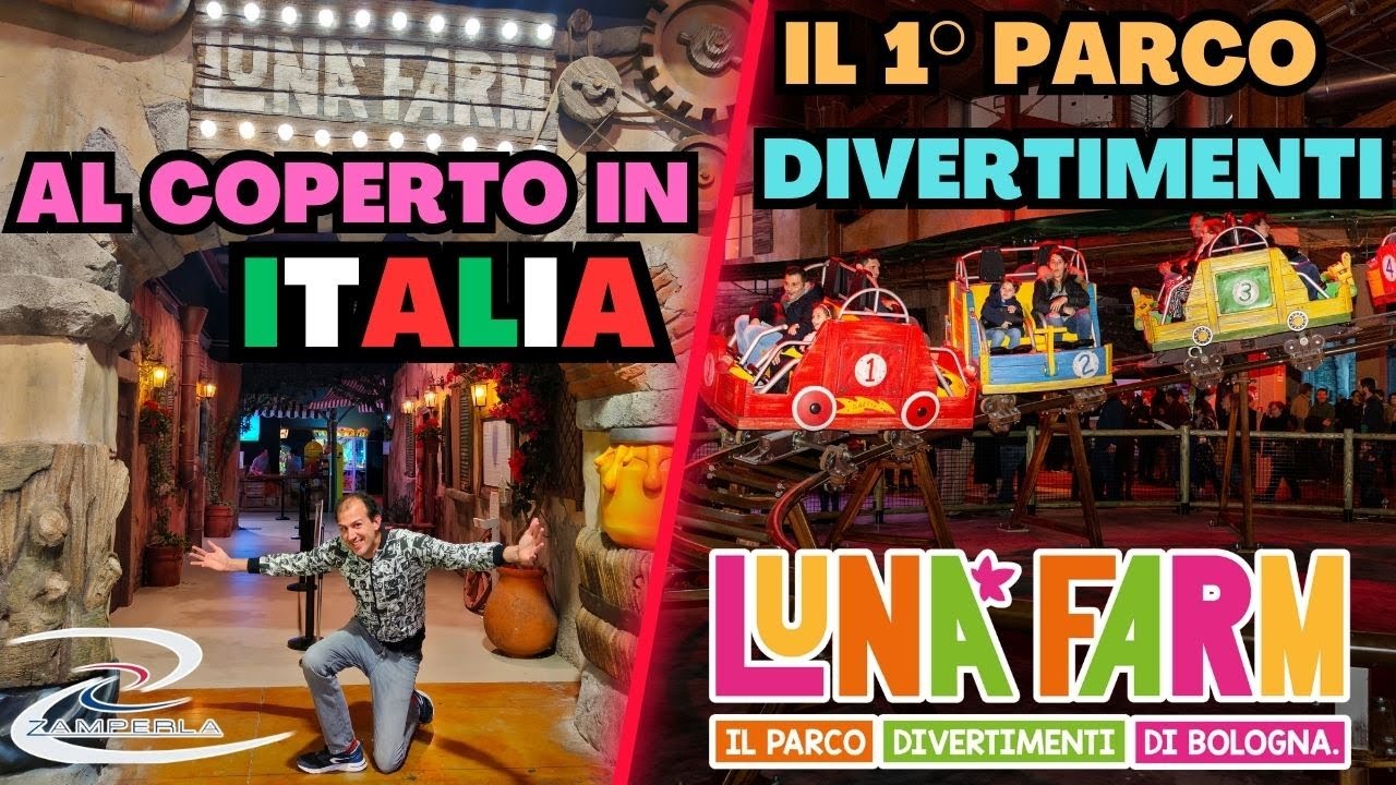 VIDEO VLOG AL LUNA FARM BOLOGNA IL 1° PARCO DIVERTIMENTI AL COPERTO