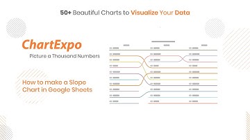 How to create a Slope Chart in Google Sheets | Comparison Chart | Slope Graph | Google Sheets Charts