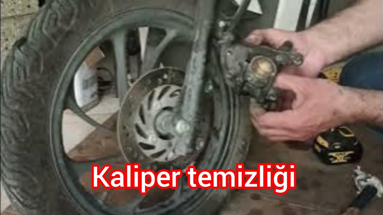 Honda dio motorsiklet ön kaliper bakımı