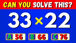 Genius Level Math Quiz  30 Questions, 3 Levels 🏆