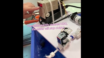 Integrated plastic solenoid valve and flow sensor for seamless testing and precision control #SENSOR