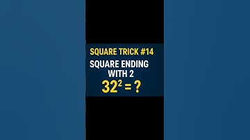 Trick#14 Square Numbers Ending with 2 in Seconds! 🟢 Easy Math Shortcut#mathtrick#short@BrainyMathBySaniya