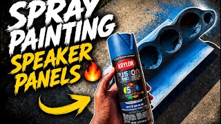 PAINTING 🎨 MY SPEAKER PANEL TO MATCH THE CAR INTERIOR 🔥💦