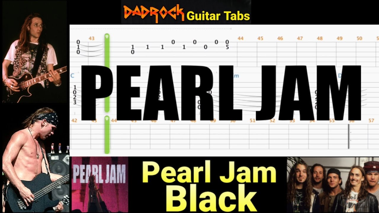 Black Pearl Jam Guitar + Bass TABS Lesson YouTube