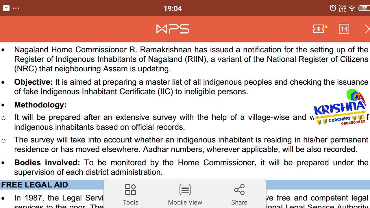 Legal current affairs  15-23 CONSTRUCTIVE VOTE OF NO CONFIDENCE TO RTI AMENDMENT BILL