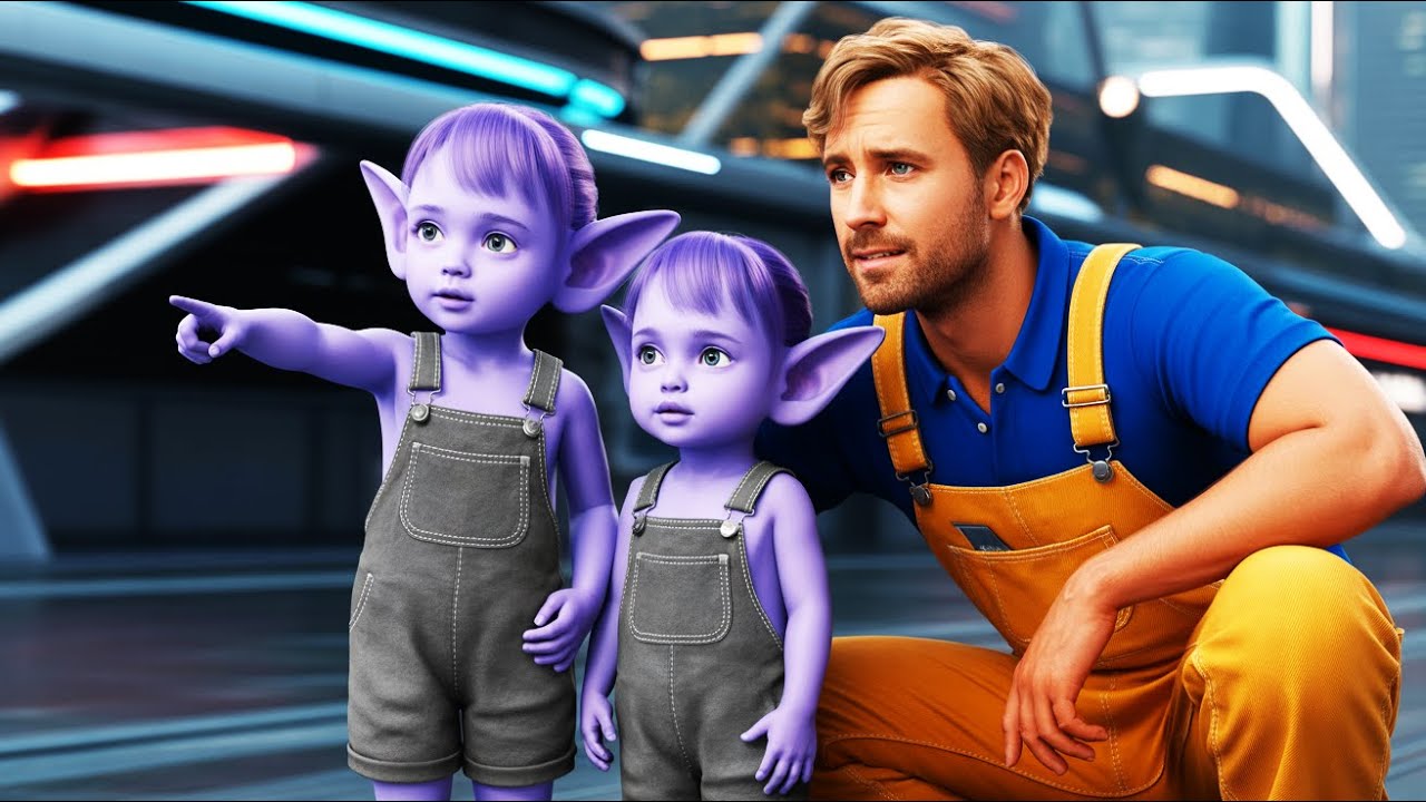 A Human Single Father Opened His Door—What the Alien Twins Revealed Shook Worlds