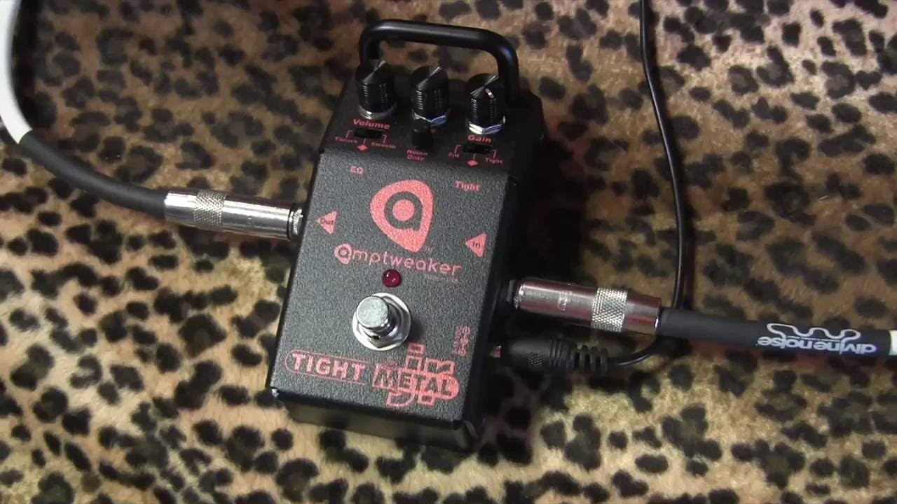 Amptweaker TIGHT METAL JR high gain distortion pedal demo - YouTube