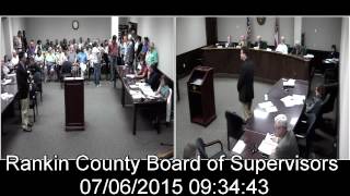[1 of 2] Rankin County, MS Board of Supervisors meeting on date: 7/6/2015
