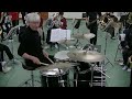 京都橘高校にてリハーサル🎵阿野次男（Drums）