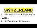 Write ten line essay on switzerland in english  ahb education