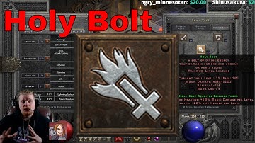 D2R Skills & Abilities - Holy Bolt (Paladin Combat Skills)