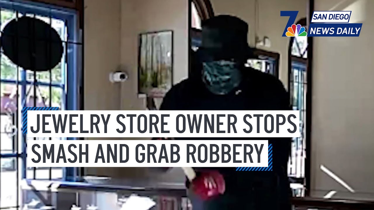 Wed. Aug. 21 | Jewelry store owner stops smash and grab robbery | NBC 7 ...