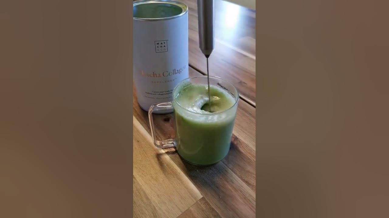 Colágeno con té matcha 