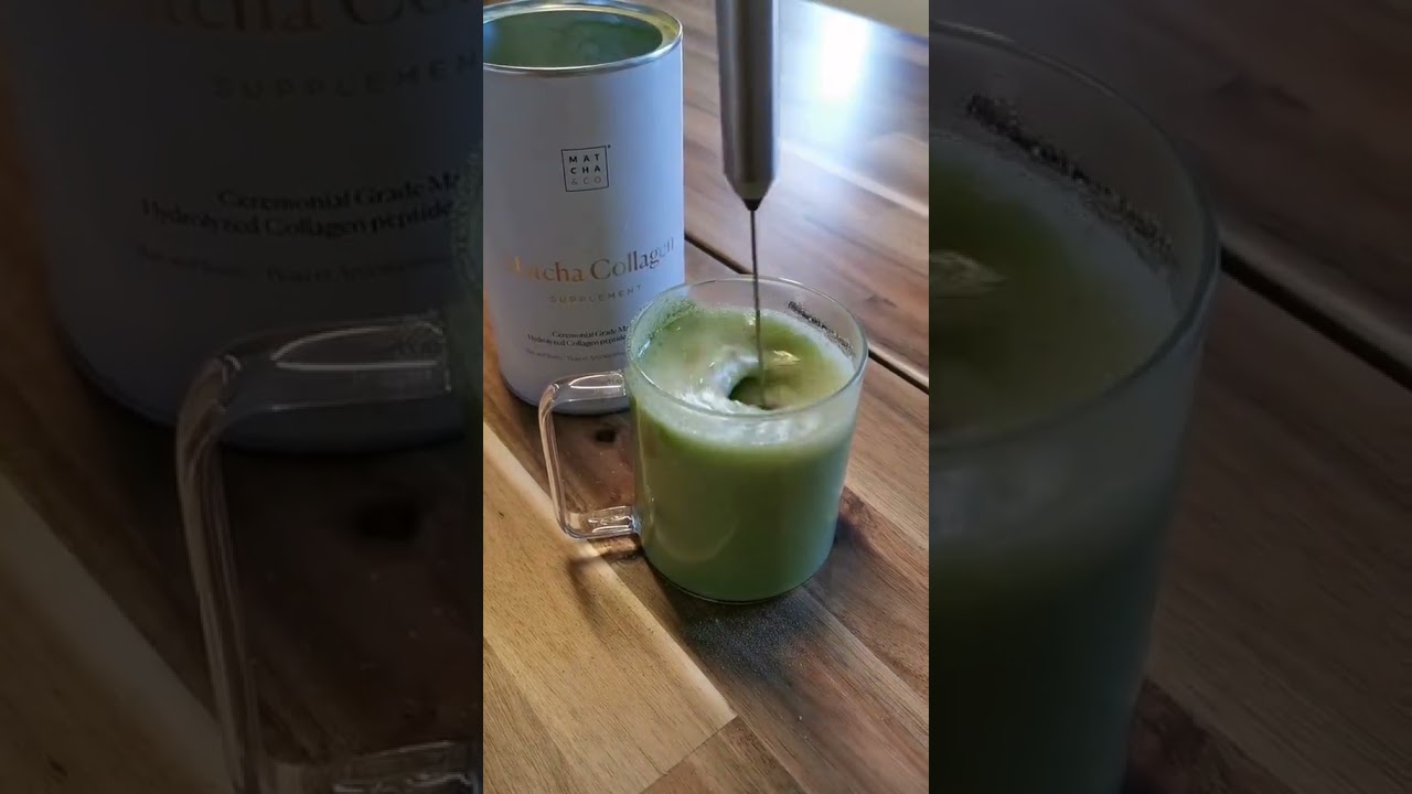 Colágeno con té matcha 