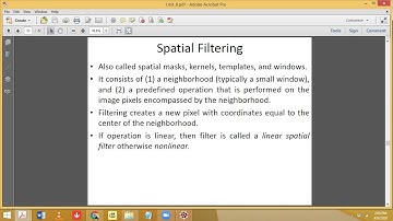 Spatial Filtering (Correlation and Convolution) (Part1) (Time Start 3:00)